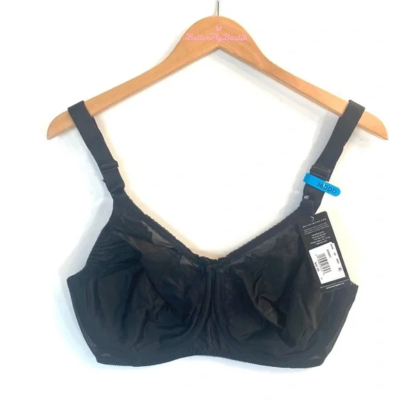 (A4c) Bali Classic Support Black Underwire bra, Size 36DDD, NWT - Picture 3 of 7